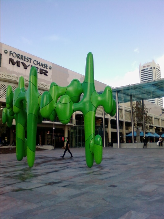 Grow Your Own by James Angus, sculpture in Forrest Place, Perth, Western Australia